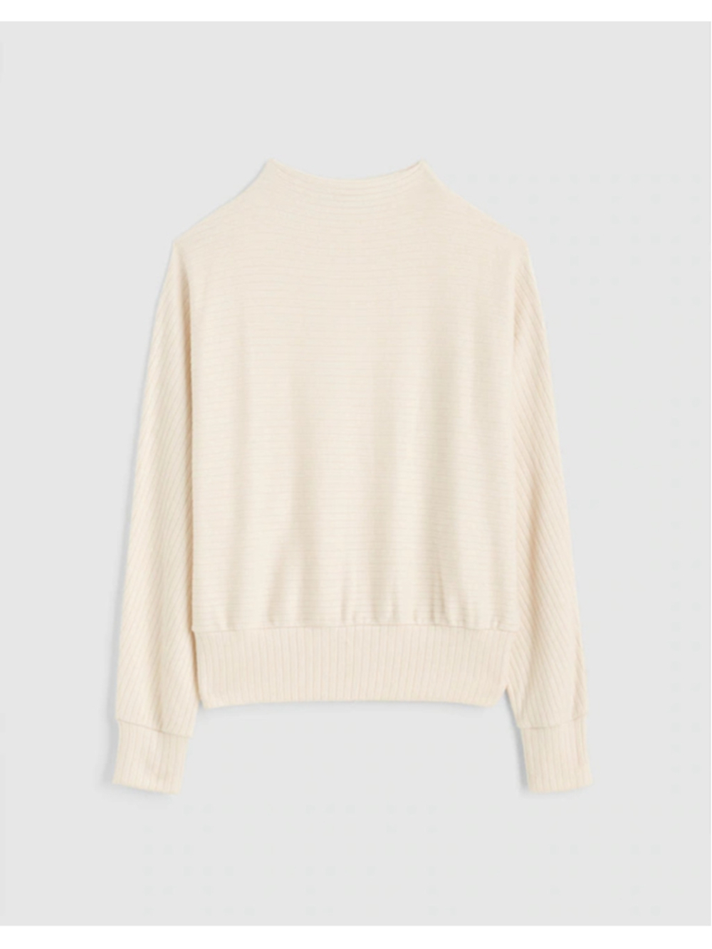 NWT Madewell Mockneck Dolman-Sleeve Top size large in antique cream
